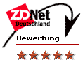 ZDnet.de Leserwertung - 5 von 5